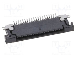 FFC / FPC Board Connector, 0.5 mm, 20 Contacts, Receptacle, FCI 58EF SFV-R Series, Surface Mount