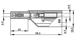 Connector: 4mm banana; plug; 24A; 1kVDC; white; 0.5÷2.5mm2; 3mΩ
