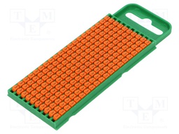 Markers for cables and wires; Label symbol: 3; 0.8÷2.2mm; orange