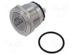 Switch: vandal resistant; Pos: 2; SPST; 20A/250VAC; IP67; OFF-ON