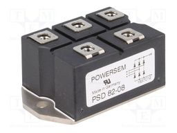 Three-phase bridge rectifier; Urmax: 0.8kV; If: 88A; Ifsm: 750A
