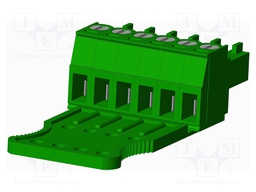 Connector: pluggable terminal block; plug; female; straight; 300V