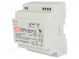Power supply: switched-mode; 54W; 12VDC; 11.1÷13.2VDC; 4.5A; 300g