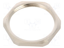 Nut; G1 1/2"; brass; Plating: nickel