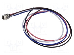Connector: M12; socket; male; straight; with lead; PIN: 5; 2.08mm2