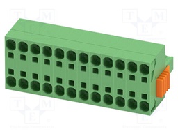 PCB connector, nominal cross section: 6 mm?, color: green, n