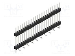 Connector: pin strips; pin header; male; PIN: 21; 2.54mm; SMT; 1x21