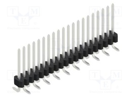 Connector: pin strips; pin header; male; PIN: 20; 1.27mm; SMT; 1x20