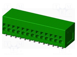 Connector: PCB terminal block; terminal; Plating: tinned; on PCBs
