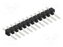 Connector: pin strips; pin header; male; PIN: 12; 2.54mm; SMT; 1x12
