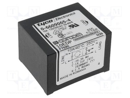 Filter: anti-interference; 250VAC; Cx: 100nF; Cy: 3nF; 360uH; 1.5MΩ