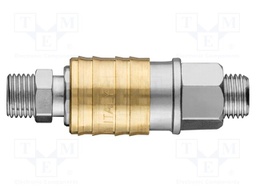 Quick connection coupling; brass; Application: for compressor