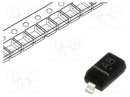 Diode: switching; SMD; 100V; 0.2A; 50ns; SOD123; Ufmax: 1.25V; 0.5W