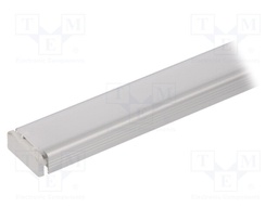 Profiles for LED modules; white; surface; white; L: 2m; aluminium