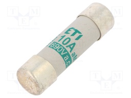 Fuse: fuse; aM; 10A; 690VAC; cylindrical,industrial; 14x51mm