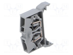 DIN Rail Mount Terminal Block, 2 Ways, 28 AWG, 12 AWG, 2.5 mm², Clamp, 24 A