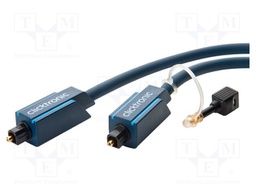 Cable; Toslink plug,both sides; 15m; blue