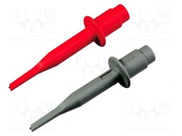 Clip-on probe; hook type; Grip capac: max.2.5mm; 600V
