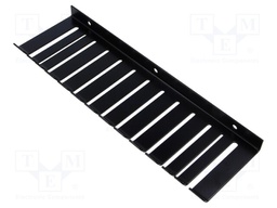 Hanger for test leads; Number of slots: 13; steel; L: 260mm; black