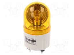 Signaller: lighting; rotating light; amber; Series: S60; 24VDC