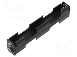 Holder; AA,R6; Batt.no: 4; 6F22 type; black