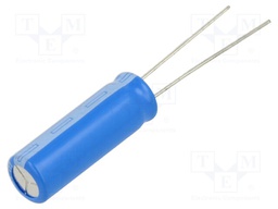 Supercapacitor; THT; 5F; 3VDC; Ø8x24mm