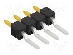 Connector: pin strips; pin header; male; PIN: 4; 2.54mm; SMT; 1x4