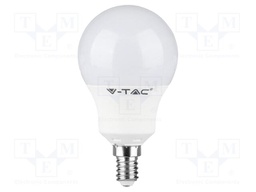 LED lamp; neutral white; E14; 220÷240VAC; 806lm; P: 8.5W; 200°; IP20