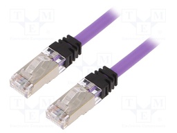 Patch cord; S/FTP,TX6A™ 10Gig; 6a; stranded; Cu; LSZH; violet