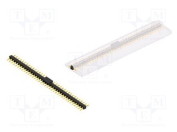 Connector: pin strips; pin header; male; PIN: 36; 2.54mm; SMT; 1x36