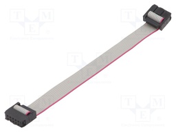Ribbon cable with IDC connectors; Cable ph: 1.27mm; 0.2m