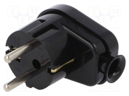 Connector: AC supply; plug; Layout: 2P+PE; Type: round,Uni-Schuko
