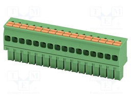 PCB connector, nominal cross section: 1.5 mm2, color: green,