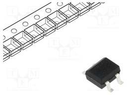 Bridge rectifier: single-phase; Urmax: 600V; If: 0.8A; Ifsm: 35A