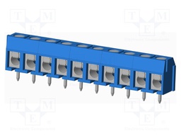 Connector: PCB terminal block; terminal; Plating: tinned; on PCBs