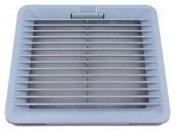 Ventilation grille; Cutout: 125x125mm; IP54; grey; UL94V-0