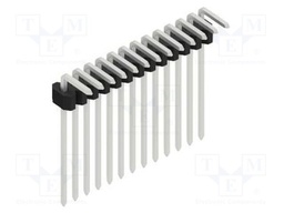 Connector: pin strips; pin header; male; PIN: 13; 1.27mm; THT; 1x13