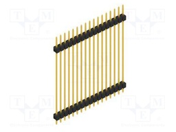 Connector: pin strips; pin header; male; PIN: 17; 2.54mm; THT; 1x17
