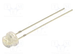 LED; blue; 4.8mm; 900mcd; 100°; Front: convex; 3.1VDC; No.of term: 2