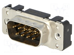 D-Sub; PIN: 9; socket; male; straight; THT; UNC4-40