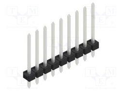 Connector: pin strips; pin header; male; PIN: 9; 2.54mm; THT; 1x9