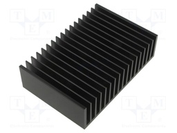 Heatsink: extruded; grilled; black; L: 100mm; W: 150mm; H: 40mm