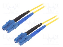Fiber patch cord; OS2; both sides,LC; 2m; LSZH; yellow