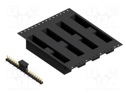 Connector: pin strips; pin header; male; PIN: 19; 2.54mm; SMT; 1x19