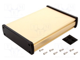Enclosure: multipurpose; X: 146.6mm; Y: 209mm; Z: 41.6mm; aluminium