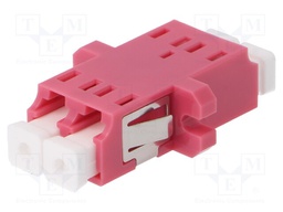 Connector: fiber optic; socket,coupler; duplex,multi mode (MM)