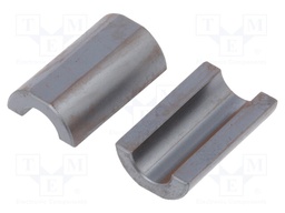 Ferrite: two-piece; on round cable; Ø: 9mm; 98Ω; A: 17.5mm; B: 28.5mm