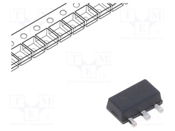 IC: voltage regulator; LDO,linear,fixed; 9V; 0.1A; SOT89; SMD; ±5%