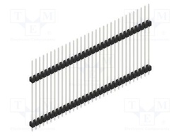 Connector: pin strips; pin header; male; PIN: 32; 2.54mm; THT; 1x32
