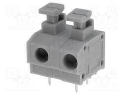 PCB terminal block; angled 90°; 7.5mm; ways: 2; on PCBs; 1.5mm2
